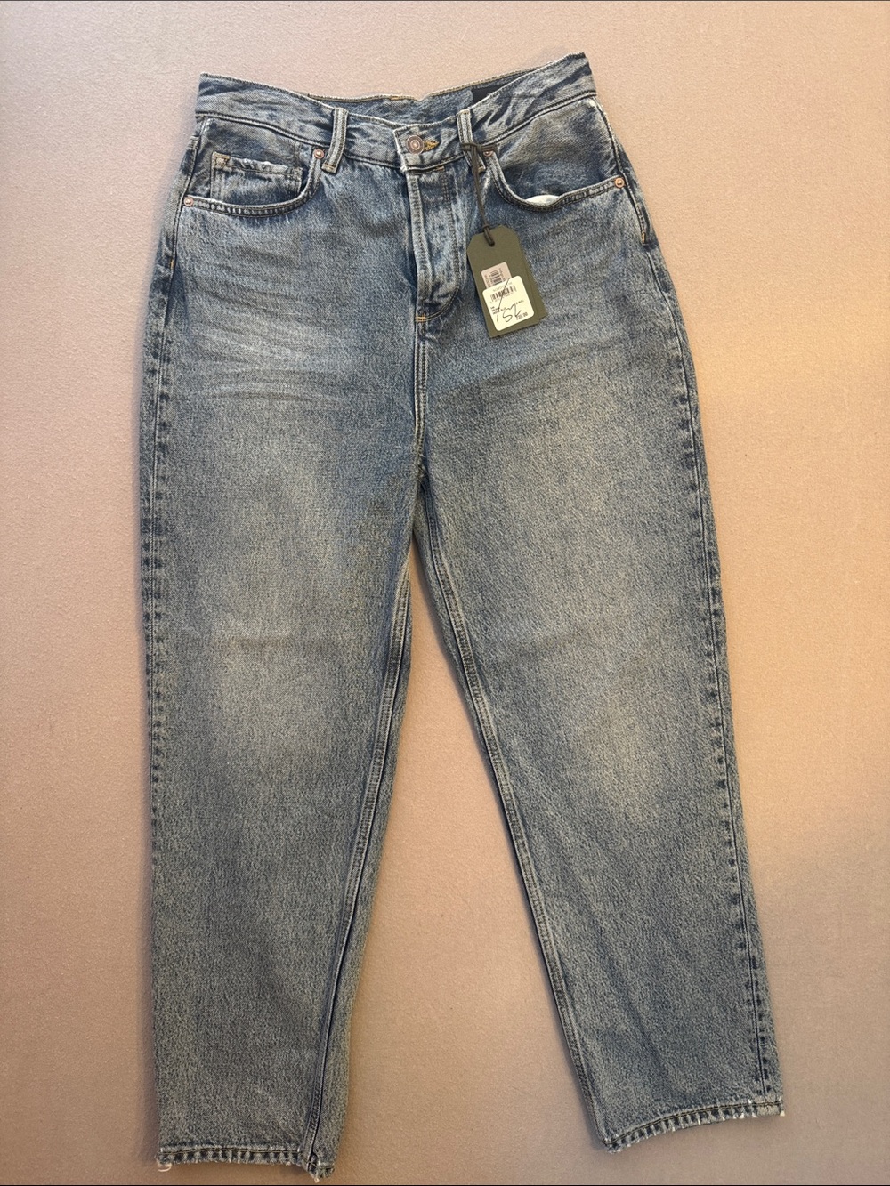 AllSaints Debbie High Rise Straight Cropped Jeans W28 NWT